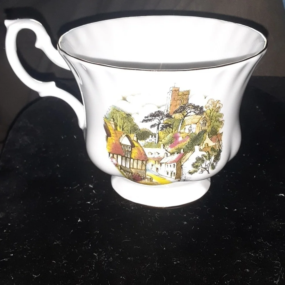 Scenic Teacup and Saucer Set